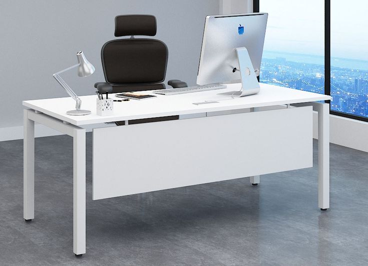 Bureau de Travail Semi-Métallique avec Caisson F1024