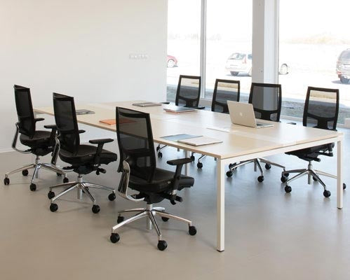 Table de Réunion Semi-Métallique Rectangulaire F1034