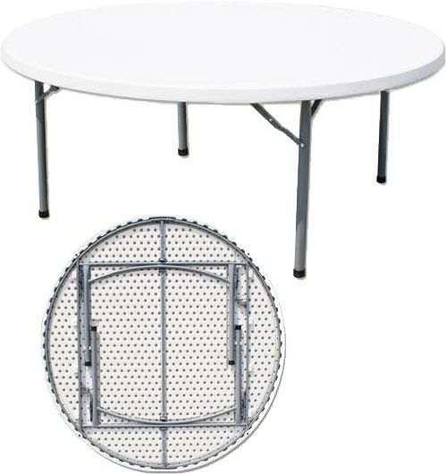 TABLE TRAITEUR RONDE PLIABLE F1012